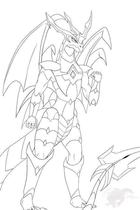 Dragonoid Bakugan Coloring Page