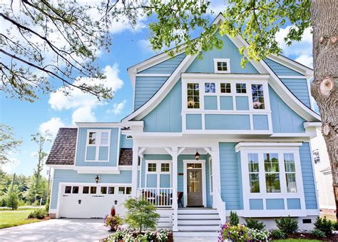 The Beauty Of Blue House White Roof A Timeless Classic Artourney
