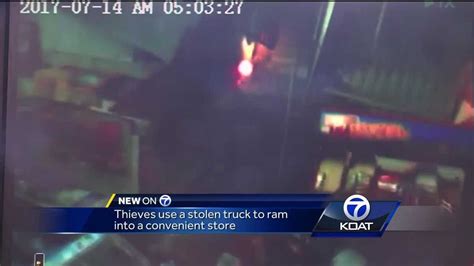 Thieves Use Stolen Truck To Ram Into A Convenience Store