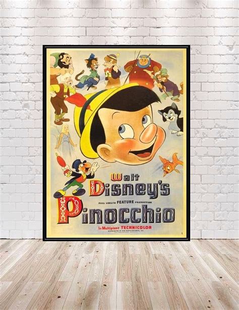 This Is A Poster Of Pinocchio Available In Many Sizes Including 8 X 10