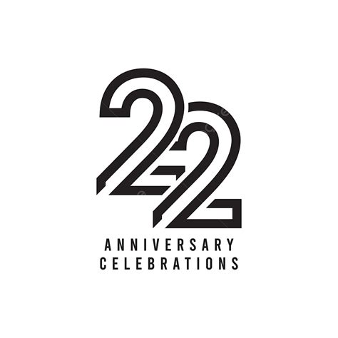 22 Anniversary Vector Hd Png Images 22 Years Anniversary Celebration