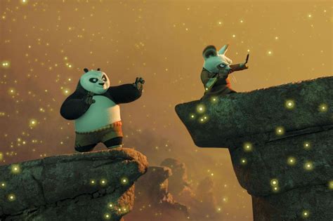 Köpek Yavrusu Yeşil Arka Plan Kan Kung Fu Panda 2 Fight Scene