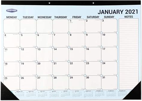 Premier Stationery A2 Desk Pad Calendar 2021 Uk Stationery