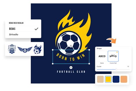 Online Football Logo Maker Custom Football Logo Templates Fotor