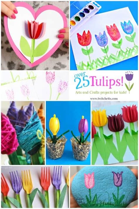 Spring Tulips ~ Over 25 Crafts And Art Projects For Kids