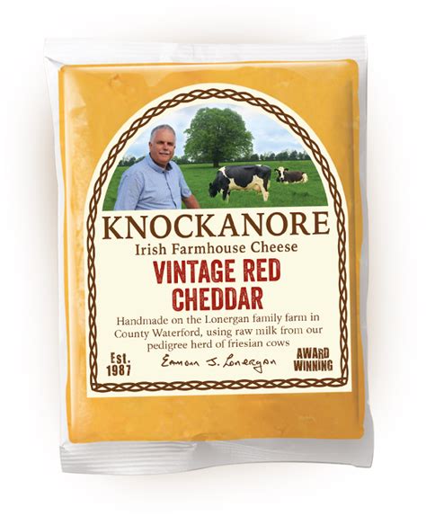 Vintage Red Cheddar Knockanore Irish Farmhouse Cheese