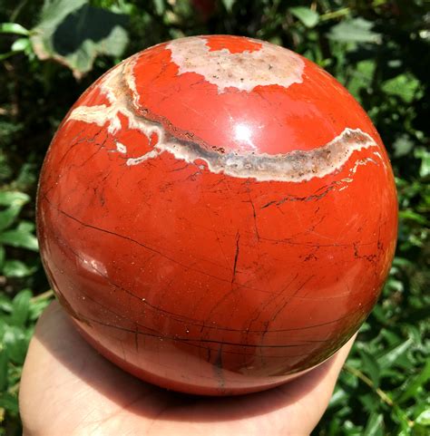 Natural Red Jasper Crystal Ballred Jasper Spherered Jasper Etsy