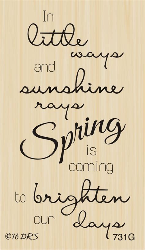 Spring Is Coming Greeting 731g Drs Designs