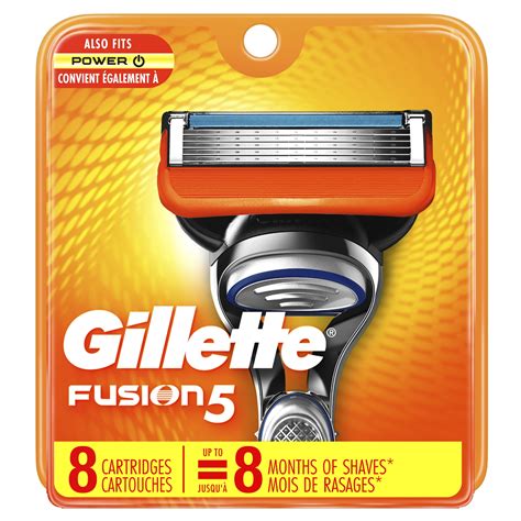 Gillette Fusion5 Mens Razor Blades Refill Cartridges 8 Ct Walmart