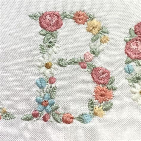 Machine Embroidery Alphabet Small Letters With Flowers 168 43 Mm