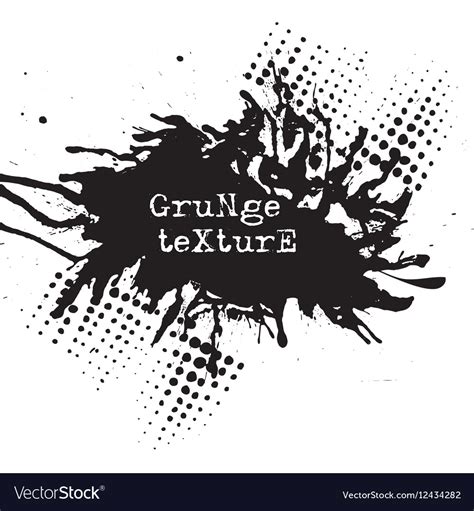 Splatter Paint Texture Grunge Background Black Vector Image