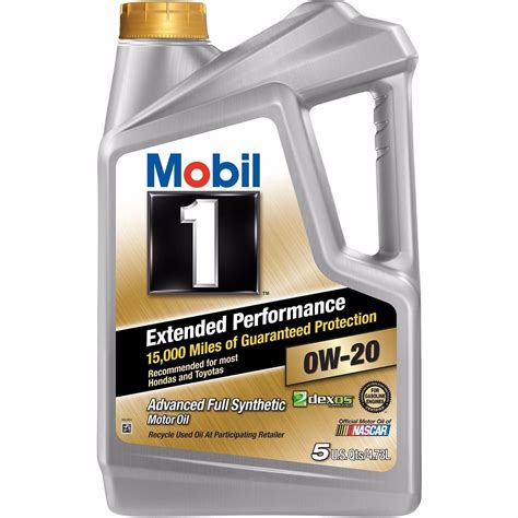 Mobil 1 Extended Performance 0w 20 Full Synthetic Motor Oil 5 Qt New
