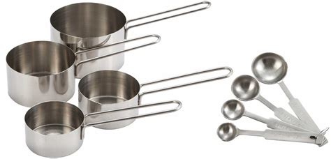 Stainless Steel Measuring Cup And Measuring Spoon Set The Cookware