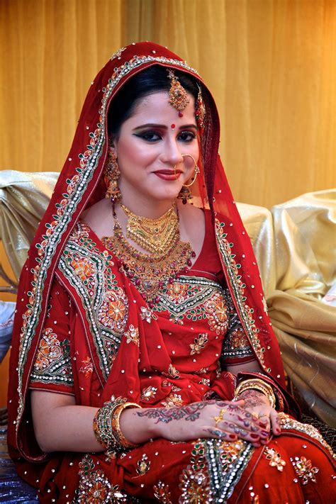 A Bangladeshi Bride Posing Happily On Her Wedding Ceremony I Love How