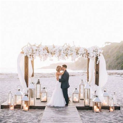 20 Stunning Beach Wedding Ceremony Ideas Backdrops Arches And Aisles