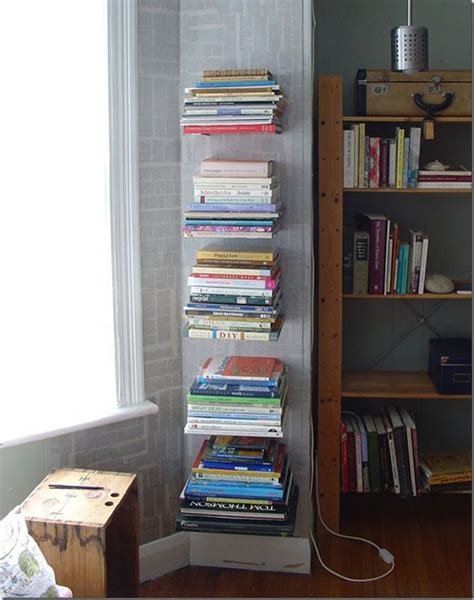 How To Make Your Own Invisible Bookshelf Bookshelves Diy Invisible