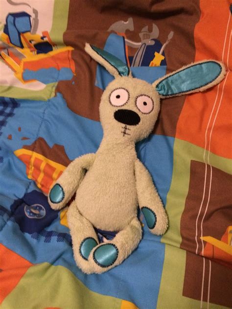 My Sons Homemade Knuffle Bunny Smooth Minky For The Body Corduroy Nose Flannel Eyes And