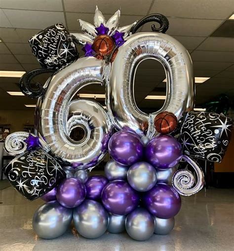 Pin By Veni Bozhilova On Balloons Letters And Numbers 60th Birthday