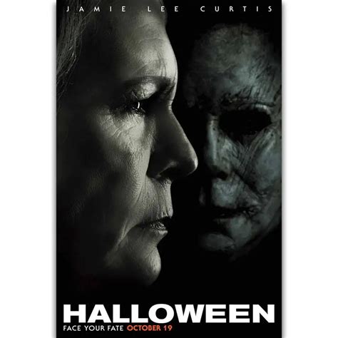 S2914 Halloween Movie Poster Laurie Strode Horror 2018 Film Wall Art