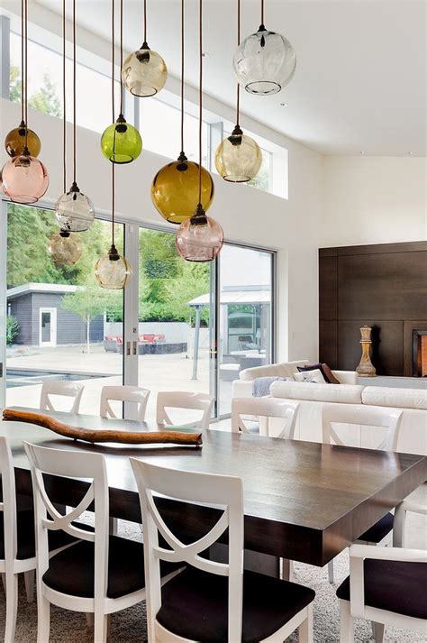 Alvitra Design Hand Blown Glass Pendant Lights Modern Dining Room