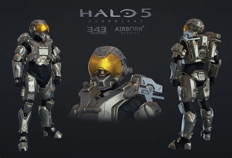 Artstation Halo 5 Multiplayer Armor Security Airborn Studios Halo
