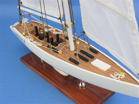 buy wooden america  model sailboat decoration