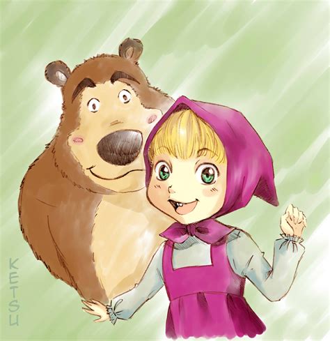 Masha And Bear By Ketsu000 On Deviantart