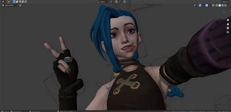 Jinx Character Rig Blender Updated Free D Model Animated Rigged Cgtrader