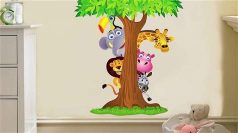 Removable Wall Stickers For Kids Bedrooms Youtube