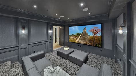 Modern Home Theatre In Luxury Home In Southern California Luxury Real