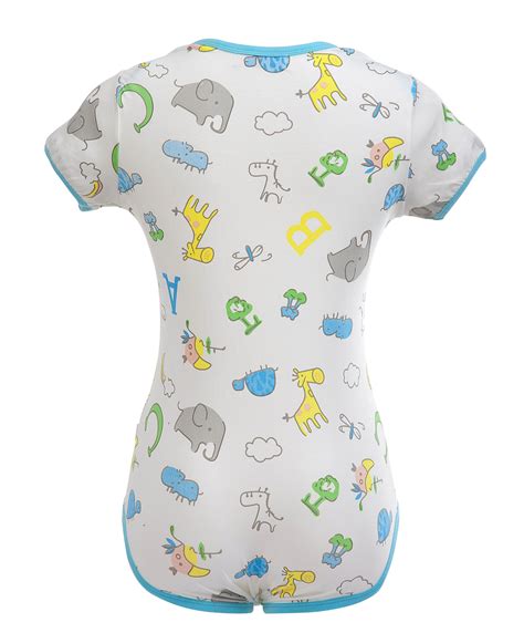 Littleforbig Adult Baby And Diaper Lover Abdl Button Crotch Romper