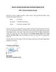 Adapun pengertian berita acara adalah suatu naskah dinas atau surat yang. BERITA ACARA KRONOLOGIS formasi - BERITA ACARA KRONOLOGIS ...