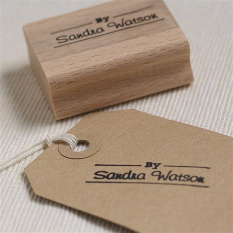 Personalised Byname Rubber Stamp By Pretty Rubber Stamps