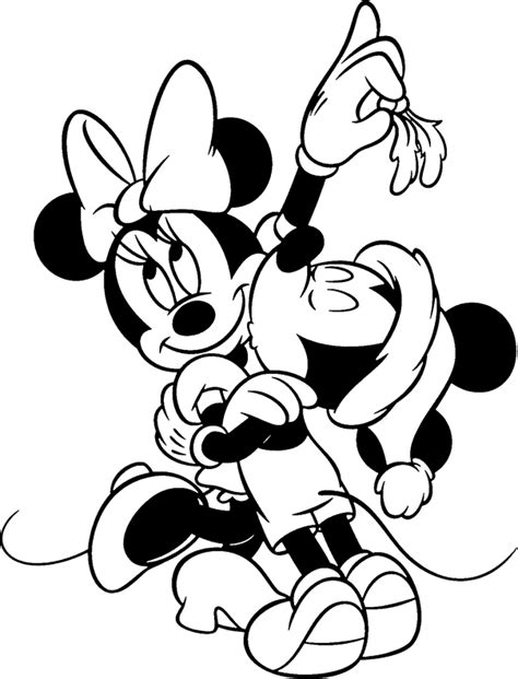 Disney Coloring Page: Mickey and Minnie Mouse Coloring Pages
