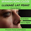 Spanish Song: Lloraré las penas by David Bisbal - Present Tense and Future