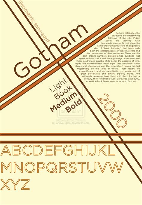 Gotham Font Poster Alternate By Anavel Gato On Deviantart Gotham Font