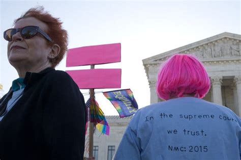 lining up early for same sex marriage arguments at supreme court the new york times