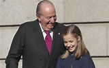 Los gestos del Rey Juan Carlos con la Princesa Leonor y el ...
