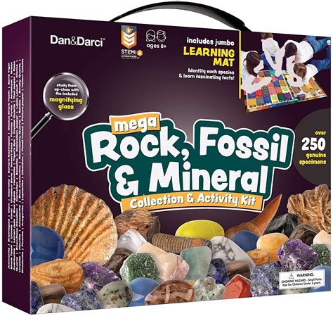 Dan Darci Mega Rock Fossil Mineral Collection Activity Kit Dan Darci