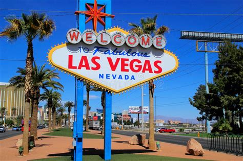 Welcome To Fabulous Las Vegas Sign Nevada Editorial Image Image Of