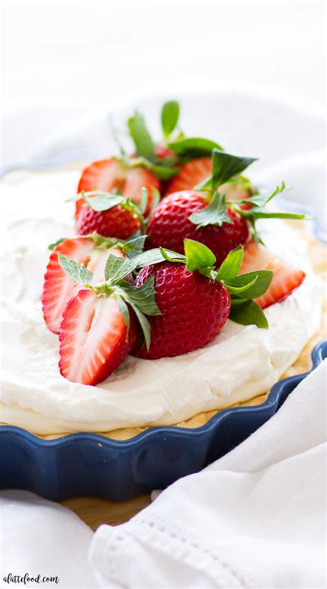 Strawberries And Cream Citrus Pie A Latte Food