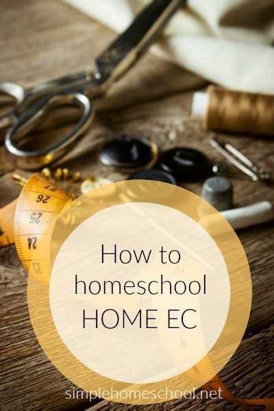 How To Homeschool Home Ec Simple Homeschool