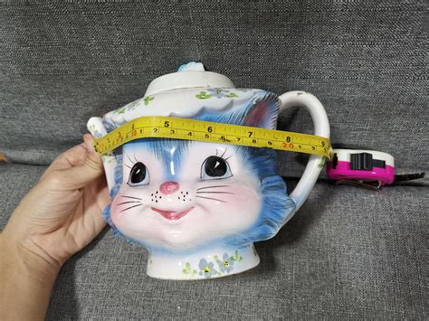 Vintage Ceramic Kitsch Royal Big Eye Kitty Cat Miss Priss Etsy