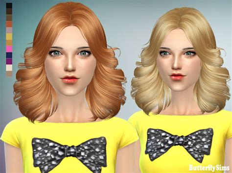 Woman Shoulder Length Hairstyle Fashion The Sims 4 P2 Sims4 Clove