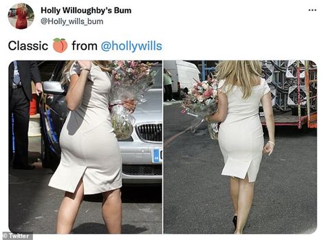 Holly Willoughby Follows A Twitter Account Dedicated To Her Own Bottom Daily Mail Online