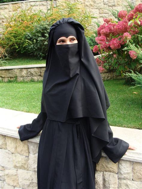 Niqab Intégral Noir Niqab Traditionnel Burqa Noire Hijab Etsy