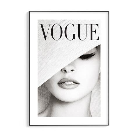 Vogue Girl Poster Fashion Print Art Print Girls Décor Etsy