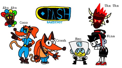 Crash Bandicoot Redesigns By Aidanflanery On Deviantart