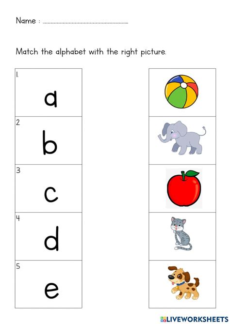Phonic Alphabet Worksheet