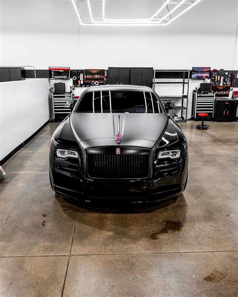 Two Tone Gloss And Matte Phantom Black Rolls Royce Wraith Is A Little